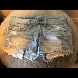 American eagle shortie shorts